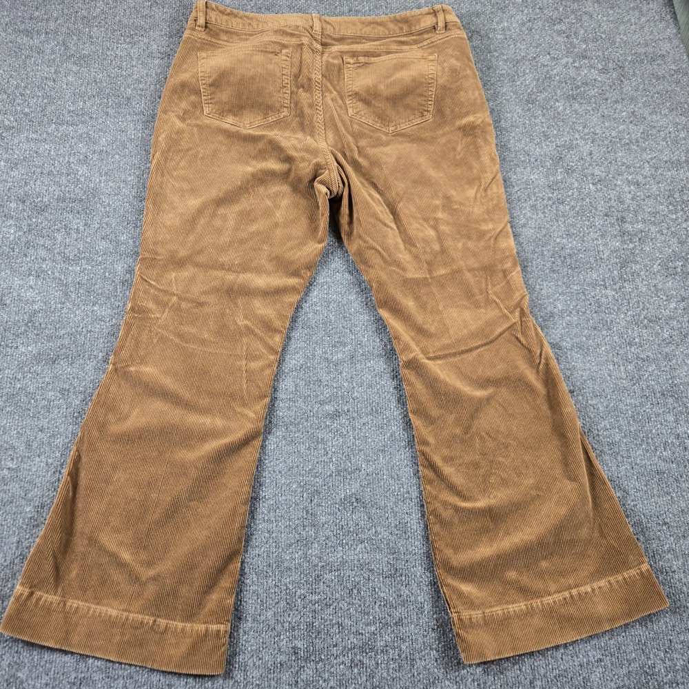 J. Jill Corduroy Pants Women 12 Petite Brown  Wide Leg Trousers - Picture 5 of 11